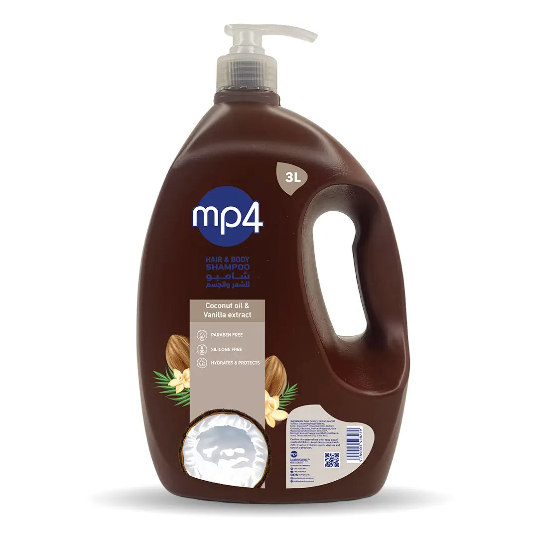 mp4 Hair & Body Wash - Coconut Oil & Vanilla Extract