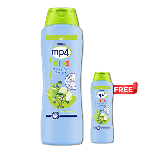 mp4 Kids Shampoo - Apple + 300 mL FREE
