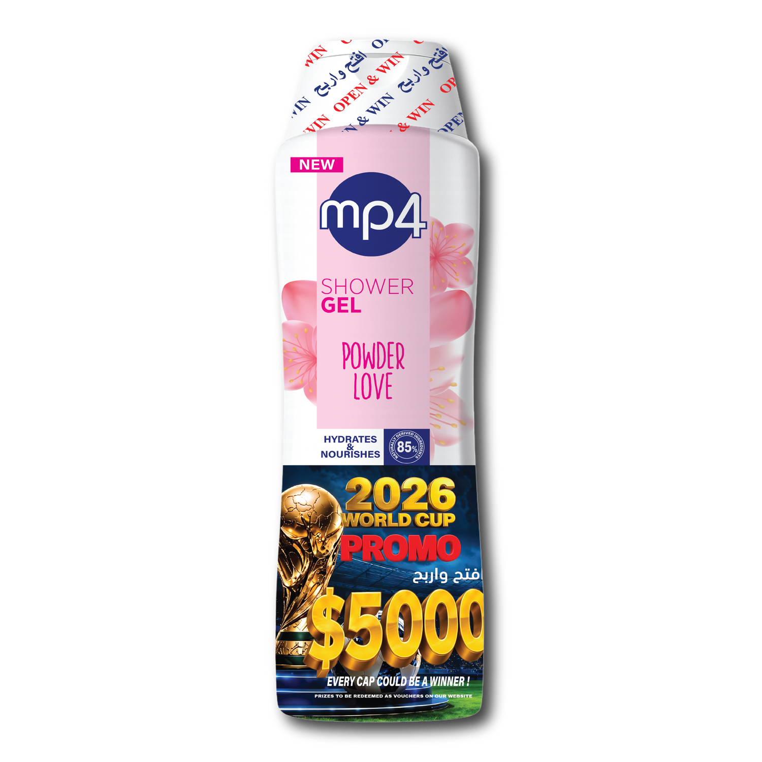 mp4 World Cup Promo Shower Gel - Powder Love